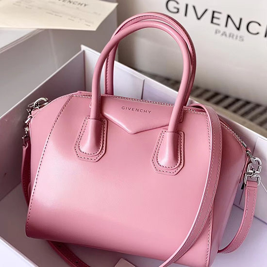 Givenchy Antigona Malá Kožená Taška Růžová G9981