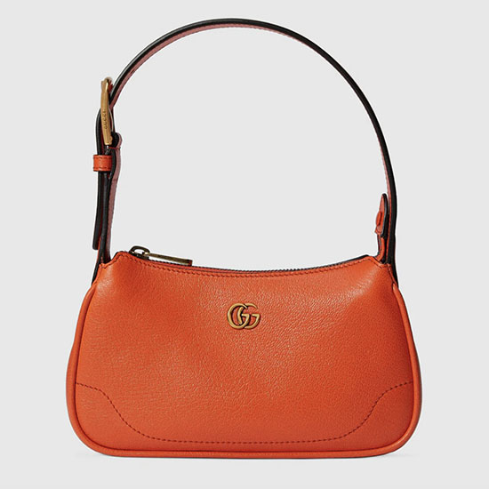 Gucci Aphrodite Mini Taška Přes Rameno Oranžová 739076