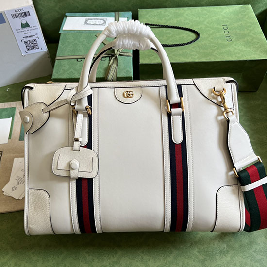 Gucci Bauletto Extra Velká Taška Bílá 715671