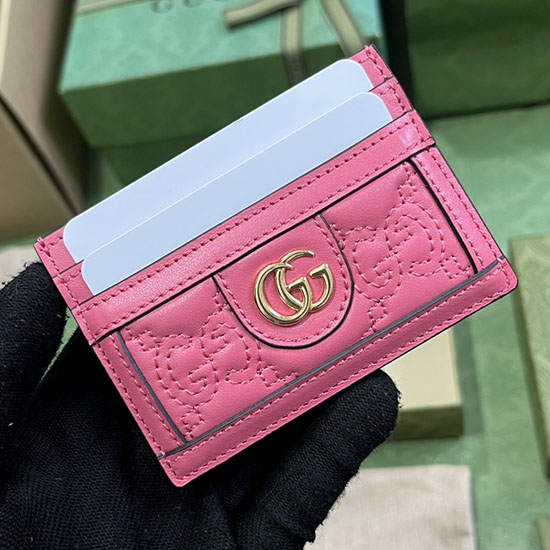 Gucci Držák Na Karty Růžový 523159