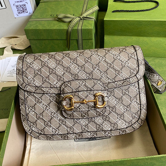 Gucci Horsebit 1955 Gg Supreme Malá Taška Přes Rameno 602204