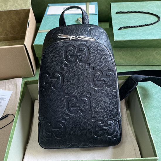 Gucci Jumbo Gg Crossbody Kabelka černá 766937