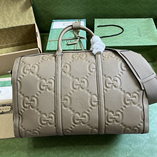 Gucci Jumbo Gg Malá Duffle Taška Khaki 725282