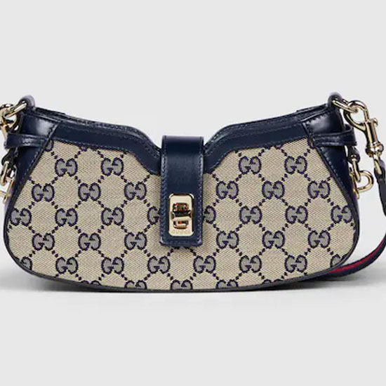 Gucci Moon Side Mini Taška Přes Rameno Modrá 786015