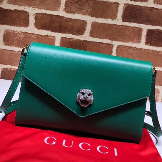 Gucci Střední Taška Přes Rameno Zelená 527857