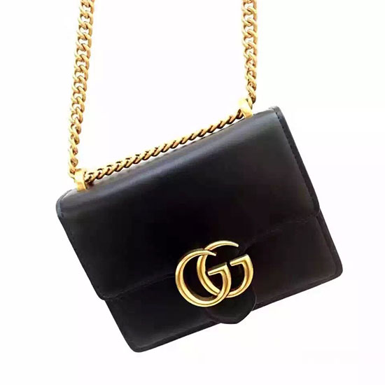 Kožená Taška Přes Rameno Gucci Gg Marmont 431384