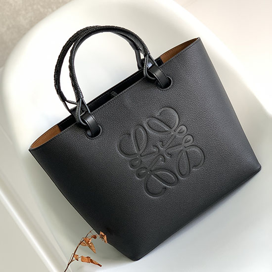 Loewe Malá Anagramová Kožená Taška černá L62186