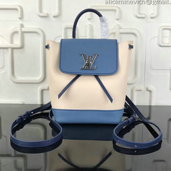 Louis Vuitton Batoh Lockme Z Měkké Telecí Kůže Mini M55017