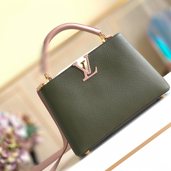 Louis Vuitton Capucines Bb Zelená Růžová M53963