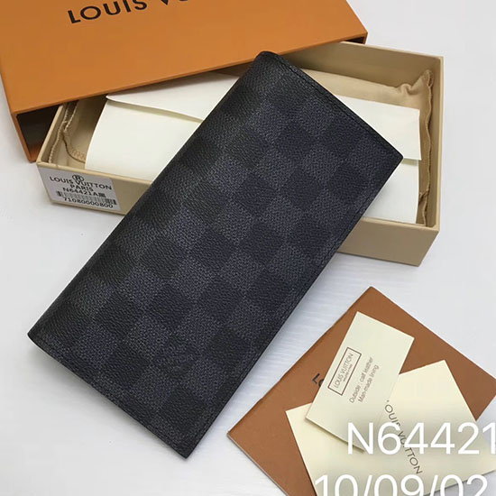 Louis Vuitton Damier Grafitová Plátěná Alexandre Peněženka N64421