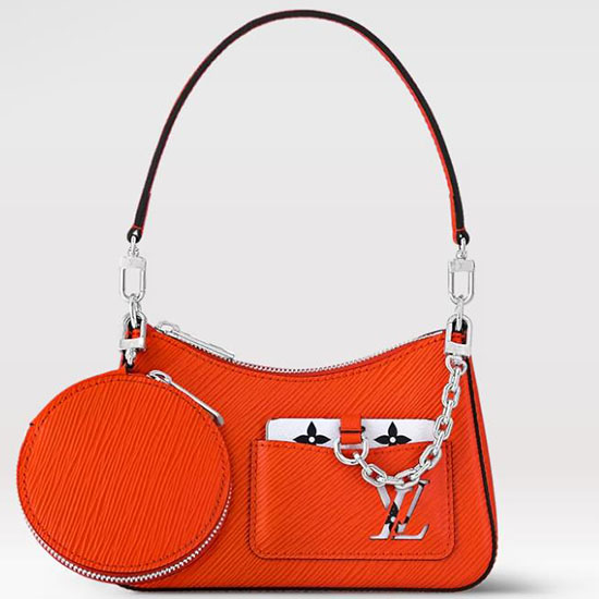 Louis Vuitton Epi Kožená Marellini Taška Oranžová M20998