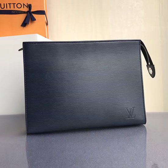 Louis Vuitton Epi Kožené Toaletní Pouzdro 19 Indigo M41366