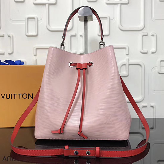 Louis Vuitton Epi Kožený Lockme Kbelík Růžový M54366