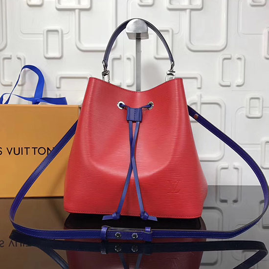 Louis Vuitton Epi Kožený Lockme Kbelík červený M54366