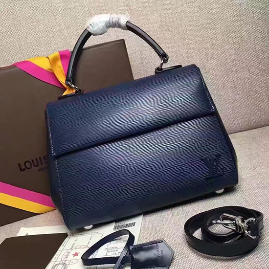 Louis Vuitton Epi Kůže Cluny Mm Indigo M41299