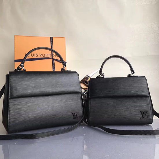 Louis Vuitton Epi Kůže Cluny Mm Noir M41302