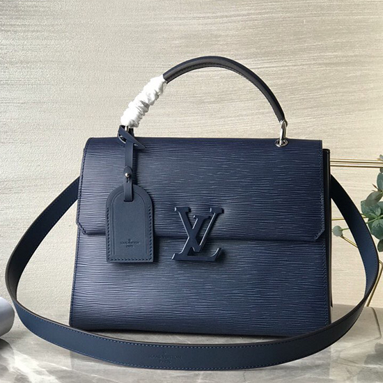 Louis Vuitton Epi Kůže Grenelle Mm Modrá M53690