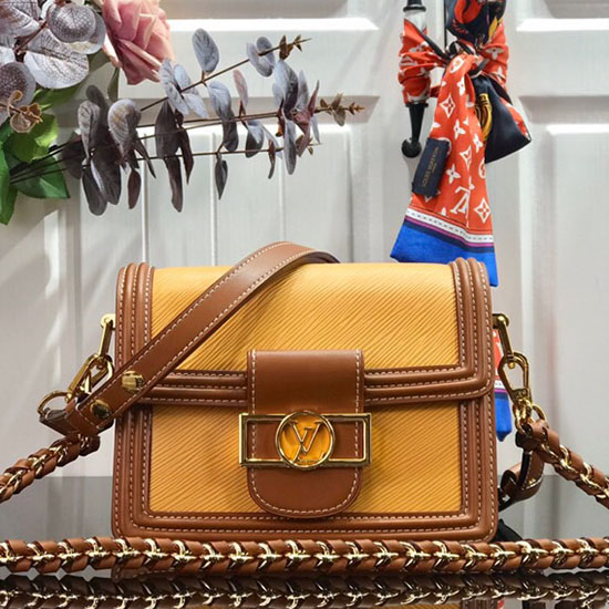 Louis Vuitton Epi Kůže Mini Dauphine žlutá M90499