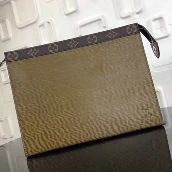 Louis Vuitton Epi Kůže Pochette Voyage Mm Zelená M67736