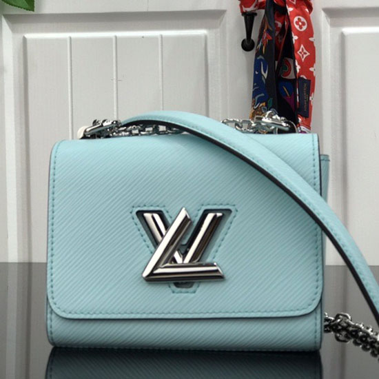 Louis Vuitton Epi Kůže Twist Mini Přímořská Modrá M56117