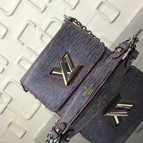 Louis Vuitton Epi Kůže Twist Mm Denim M50272