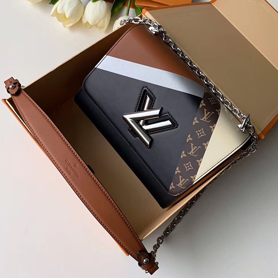 Louis Vuitton Epi Kůže Twist Mm Hnědá M50280