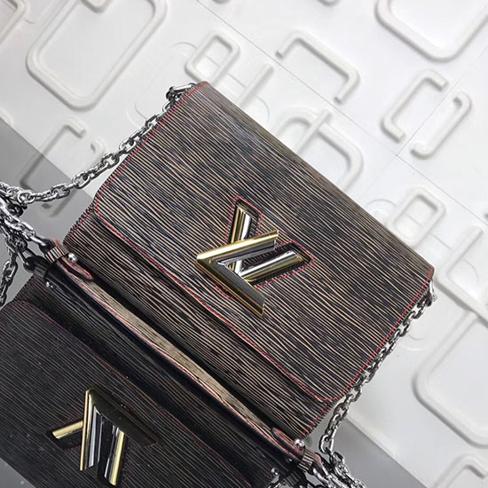 Louis Vuitton Epi Kůže Twist Mm Kaštanová M50272