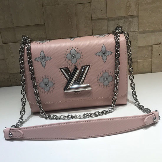 Louis Vuitton Epi Kůže Twist Mm Růžová M50276