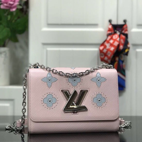 Louis Vuitton Epi Kůže Twist Mm Růžová M52131