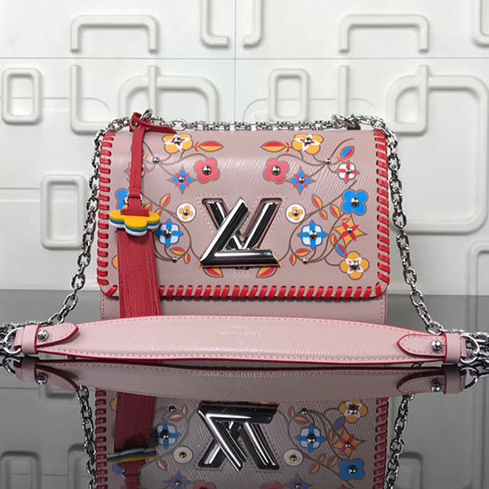 Louis Vuitton Epi Kůže Twist Mm Růžová M53531