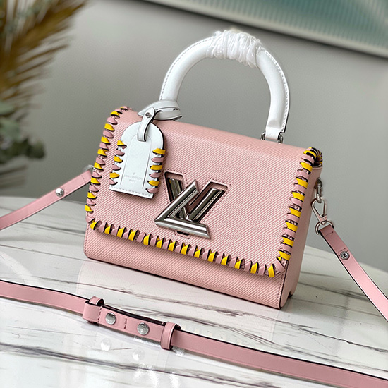 Louis Vuitton Epi Kůže Twist Mm Růžová M57318