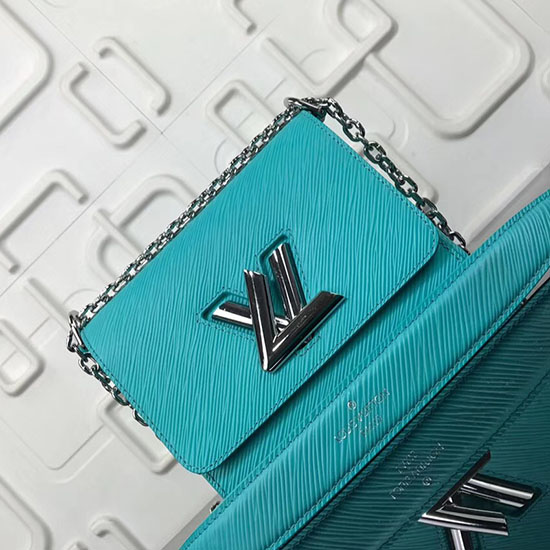 Louis Vuitton Epi Kůže Twist Mm Světle Zelená M50272