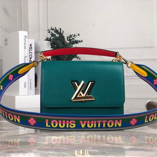 Louis Vuitton Epi Kůže Twist Mm Zelená M50282