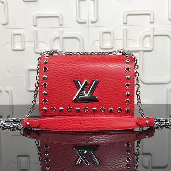 Louis Vuitton Epi Kůže Twist Mm červená M50282