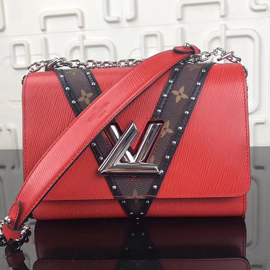 Louis Vuitton Epi Kůže Twist Mm červená M50282