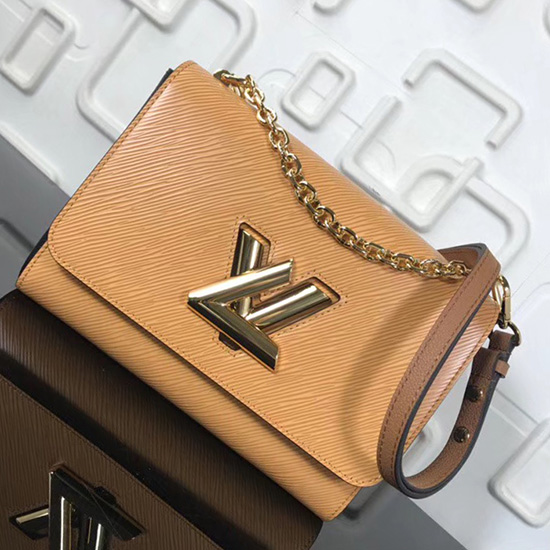 Louis Vuitton Epi Kůže Twist Mm žlutá M50280