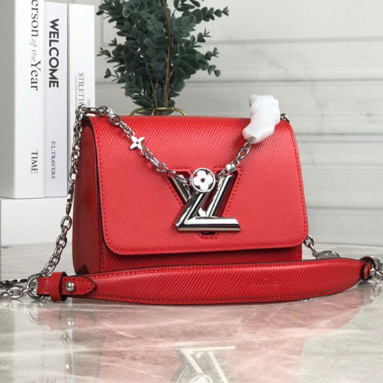 Louis Vuitton Epi Kůže Twist Pm červená M55531