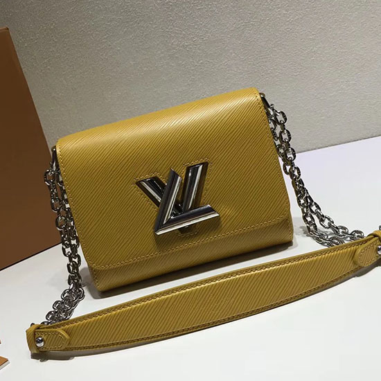 Louis Vuitton Epi Kůže Twist Pm žlutá M50273