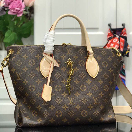 Louis Vuitton Květinová Taška Na Zip Mm Béžová M44360