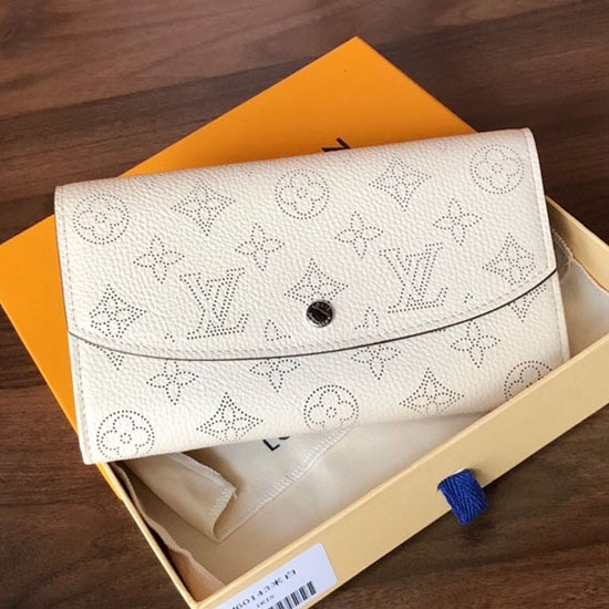 Louis Vuitton Mahina Kožená Iris Peněženka Krémová M60143