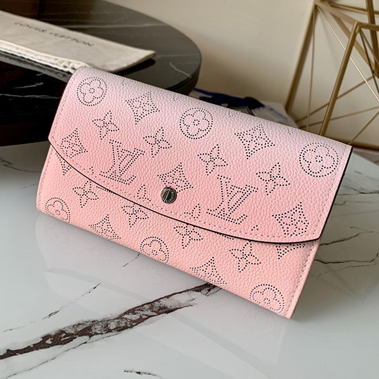 Louis Vuitton Mahina Kožená Iris Peněženka Růžová M60143