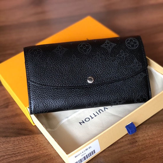 Louis Vuitton Mahina Kožená Iris Peněženka černá M60143