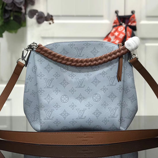 Louis Vuitton Mahina Kožený Babylone řetízek Bb Modrý M51223