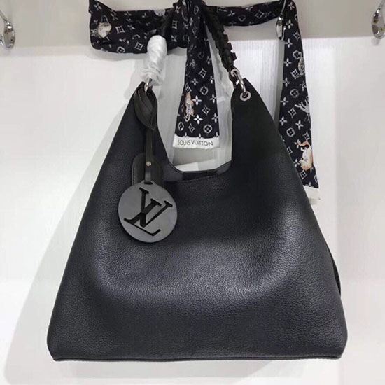 Louis Vuitton Mahina Kůže Karmelová černá M53188