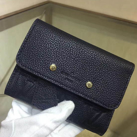 Louis Vuitton Monogram Empreinte Pont-neuf Kompaktní Peněženka Noir M62184