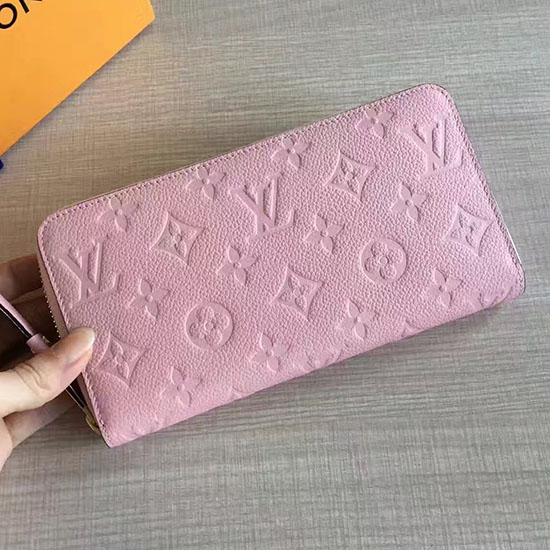 Louis Vuitton Monogram Empreinte Zippy Peněženka Růžová M60549