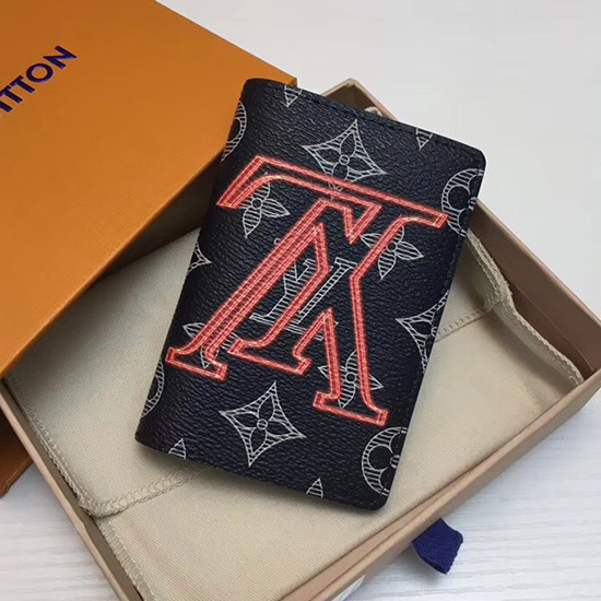 Louis Vuitton Monogram Inkoustový Plátěný Kapesní Organizér M62889