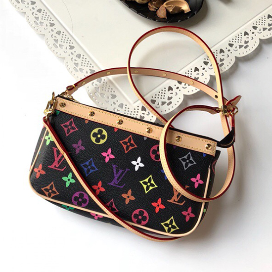 Louis Vuitton Monogram Multicolore Pochette Příslušenství Blanc M92649