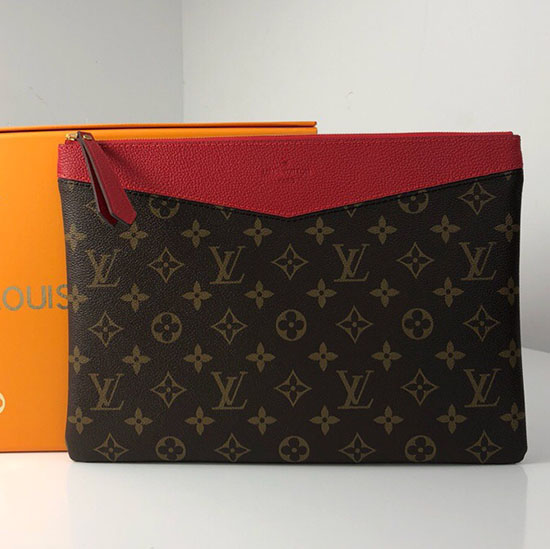 Louis Vuitton Monogram Plátno Denní Pouzdro červené M62048