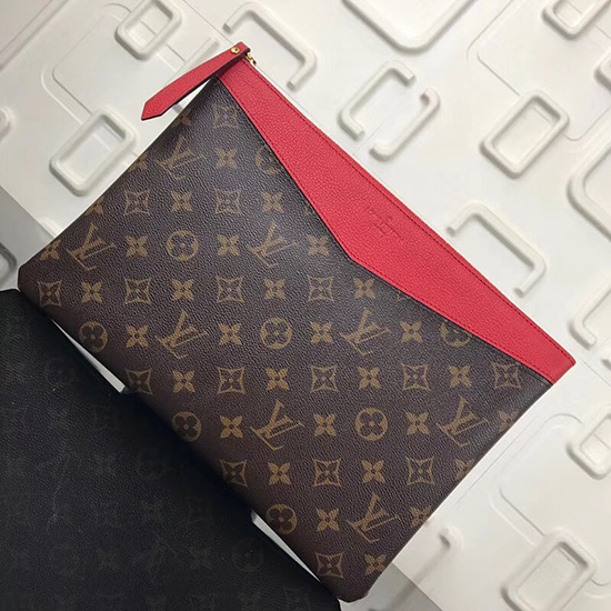 Louis Vuitton Monogram Plátno Denní Pouzdro červené M64590